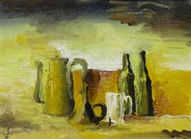 Still Life in Yellow. Oil on Canvas. Moscow, 1977 32x23