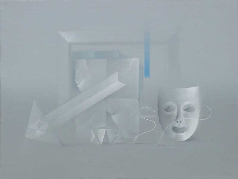 Gray Series No 3. Moscow 2000. Oil on Canvas 48x14
