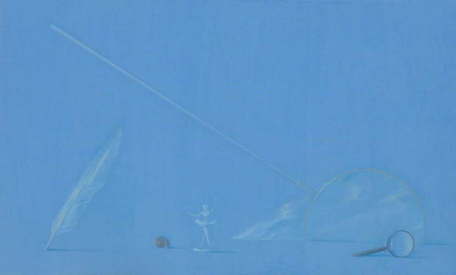 Double Blank No 1. Moscow 2000. Oil on Canvas 40x24